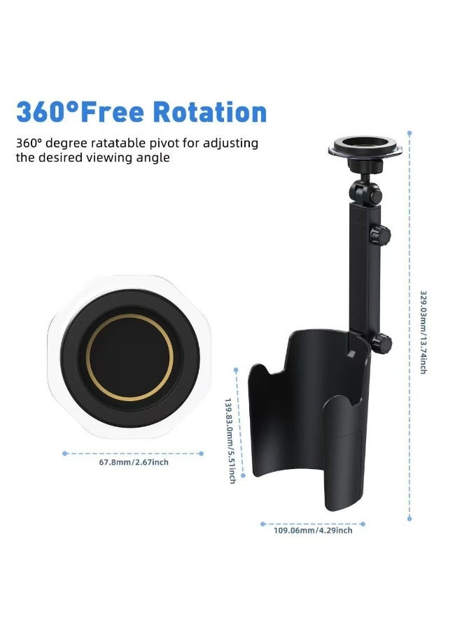 Bukela Magnetic Cup Holder CarPhone Holder Compatible with Mag-Safe,Longer Neck Adjustable,Height and Angle Adjustment,Phone Mount for Car or SUV for iPhone Samsung All 4-7"inches Smartphones (Magnetic type) - Image 4